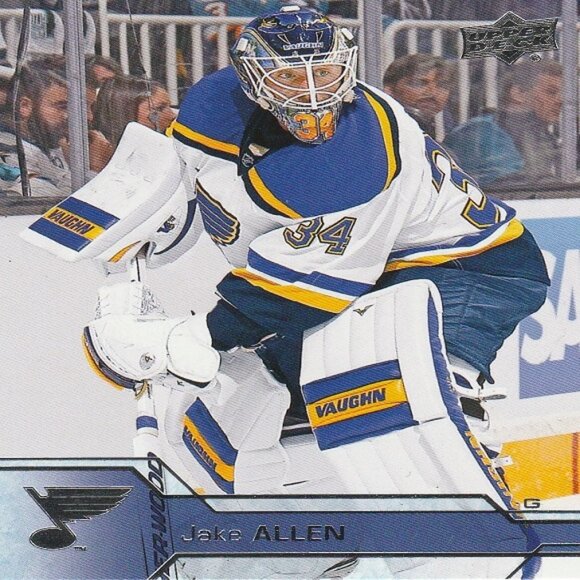 Jake Allen - 2016/2017 Upper Deck Series 1 Hockey Card - Card Number 157 - Picture 1 of 2